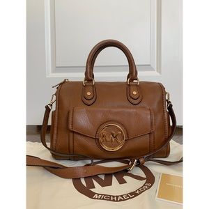 •MICHAEL KORS Fulton Medium Satchel Bag•